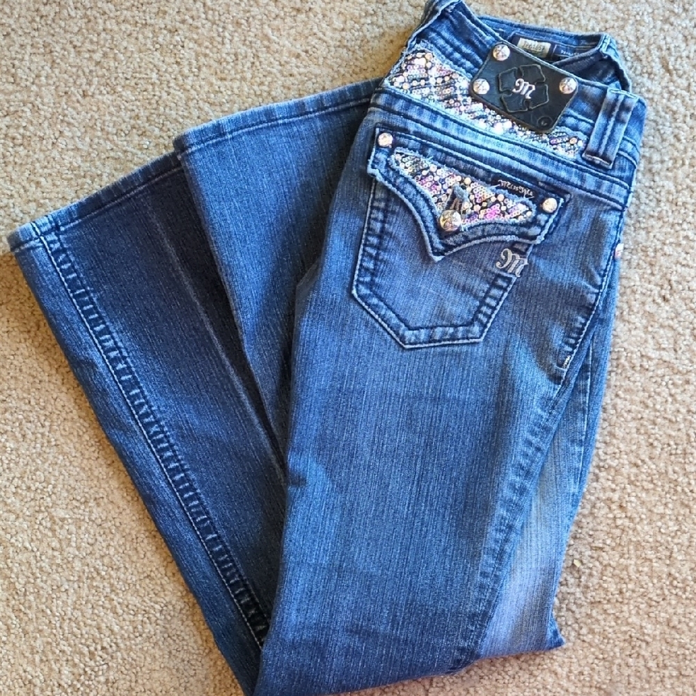 Women's Miss Me Jeans with Embellished Pockets